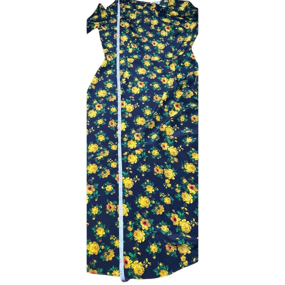 CLAUDIE PIERLOT Black Floral Silk Print RISMAH Dress Size S C0135 - Picture 6 of 12